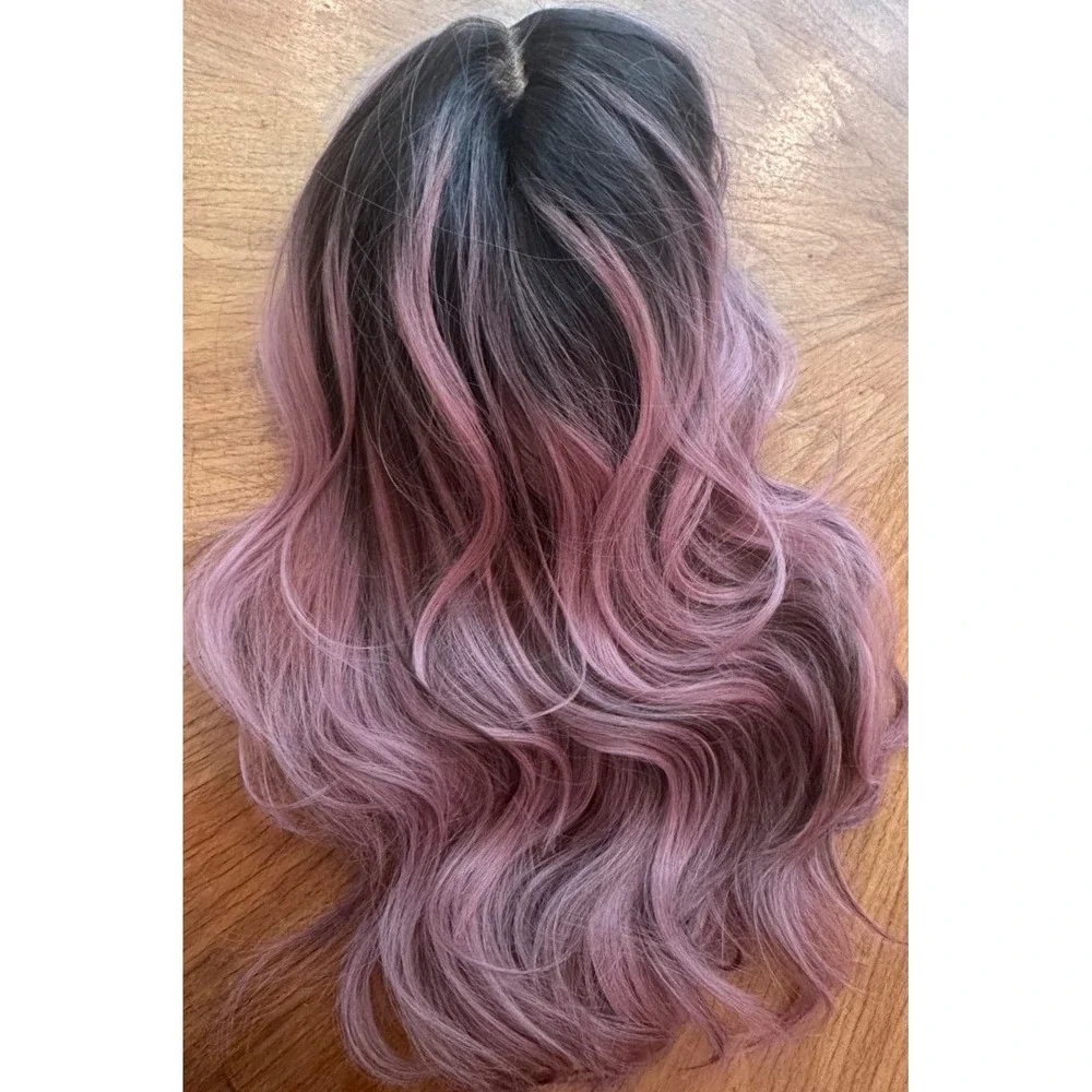 CSC - Angie Antique Rose Standard Pink Brunette New NWOT Chelsey Smith Wig Curl